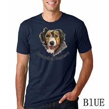 Gorgeous T Shirt Men Male Custom Cotton Short Sleeve Australian Shepherd Dog Adult Brand Clothing Men T Shirts