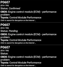 Cost of diagnosing the p060e code labor: P0607 Prius