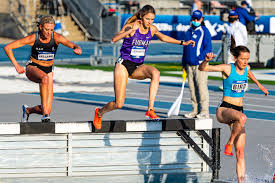 The steeplechase is an obstacle race in athletics, which derives its name from the steeplechase in horse racing.the foremost version of the event is the 3000 metres steeplechase.the 2000 metres steeplechase is the next most common distance. Furman S Jennings Wins 3 000m Steeplechase Sets Program Record At Ncaa East Preliminaries Furman University