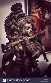 Bronze statue of Lord krishna, Kerala, India Stock Photo - Alamy