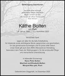 The woman's voice ), which was published nine times in rosario between 8 january 1896 and 1 january 1897 and. Traueranzeigen Von Kathe Bolten Aachen Gedenkt