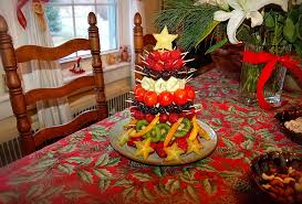 The Queen S Table Holiday Party Edible Fruit Christmas Tree Fruit Christmas Tree Fruit Centerpieces Christmas Fruit
