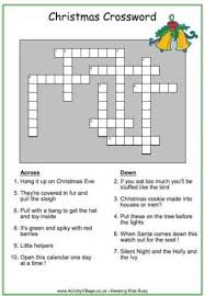 Christmas Crosswords Christmas Crossword Christmas Eve Box For Kids Christmas Puzzle