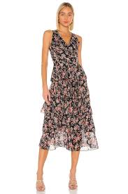 Kyra Dress Dresses Pink Midi Dress Tiered Dress