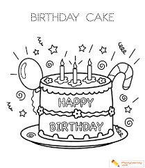 Frosting and more sprinkles seal the deal! Birthday Cake Coloring Page 12 Free Birthday Cake Coloring Page