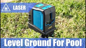 Above ground pool leveling problems. How To Level Ground For Pool With Self Leveling Laser Youtube