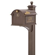 Whitehall Products Balmoral Bronze Streetside Monogram Mailbox Package 16237 The Home Depot In 2020 Whitehall Products Mailbox Monogram Whitehall
