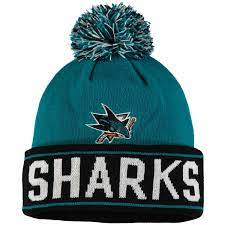 Old Time Hockey San Jose Sharks Teal Washburn Cuffed Knit Hat Knitted Hats Shark Hat San Jose Sharks Hat
