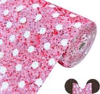 Amazon.com: Greatdiy Sparkly Pink with White Polka Dot ...