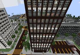 Downtown Office Building 1 Grabcraft Your Number One Source For Minecraft Buildings Blueprints Tips Ideas Floo Minecraft City Minecraft Office Building