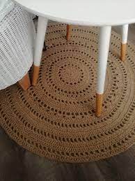 haken jute touw vloerkleed haken haken jute knutselen