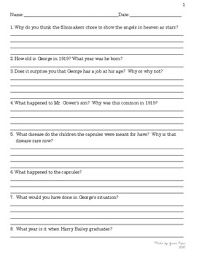 I hope others will print off the quiz and watch the movie with renewed interest as they listen and look for the answers. Its A Wonderful Life Movie Worksheets Teaching Resources Tpt