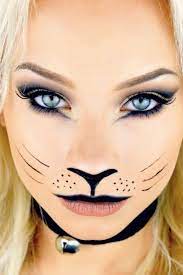 These Cat Makeup Tutorials Make The Most Basic Halloween Costume Way Less Boring Cat Halloween Makeup Cat Makeup Tutorial Creepy Halloween Makeup