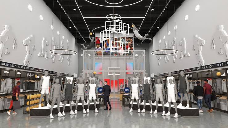 متجر NBA في أبوظبي. 