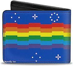 Buckle Down Unisex – Adults Wallet Nyan Cat Face Close Up Blue Two Fold  Wallet - multi-coloured : Amazon.de: Fashion