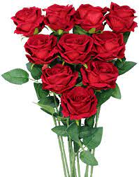 Check spelling or type a new query. Buy Omygarden 10pcs Red Silk Flowers Bouquets Artificial Rose Bridal Bouquets Wedding Party Home Office Garden Decoration Online In Taiwan B082d73bj3