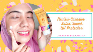 Agar usaha mencerahkan wajah tak berakhir merugi, selalu hindari dan lindungi wajahmu dari polusi dan sinar uv. Review Carasun Solar Smart Uv Protector Sunscreen Nyaman