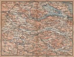 Ausserdem wurde die jahresrechnung genehmigt, die mit einem verlust von rund 600. Schaffhausen To Constance Konstanz Frauenfeld Zeller See Unter See 1893 Map