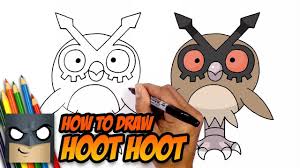 How To Draw Hoot Hoot Pokemon Step By Step Tutorial Pokemon Drawings Rockruff Pokemon Zorua Pokemon