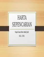 Для просмотра онлайн кликните на видео ⤵. Harta Sepencarian Pptx Harta Sepencarian Najah Inani Binti Abdul Jalil Sol Uum Introduction U2022 Harta Sepencarian Is A Prime Example To The Exceptions Course Hero
