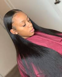 Open On Instagram Middle Part With Sleek Edges On Erikalenox Using My Bundleup Beauty Edge Control To Slick Dow In 2020 Edge Control Slick Hairstyles Hair Styles