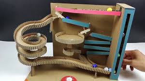 Making Fun Marble Treadmills From Cardboard Cool Things To Make Cardboard Marble