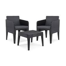 salon de jardin keter bistro set comfortable chair cushions