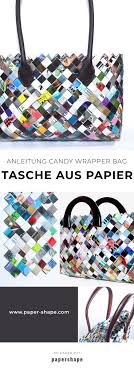 Anfangs hatte ich die sache mit dem selbstgemachten freezer paper ja für eine legende gehalten. Taschen Selber Machen Aus Zeitschriften Candy Wrapper Bag Papershape