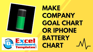 How To Make A Company Goal Chart Or Ipad Battery Chart In