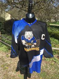 90s K1 Lapeer Polarbears Graphic Hockey Jersey Tee Tag Size Xl Made In Usa Vtg Vintage High School Sports Athletics Michigan