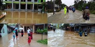 Kodim 0718 Babinsa Koramil Kayen Pantau Banjir Bersama Warga Lintas Lampung