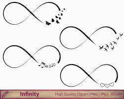 Infinity Clipart Love Music Butterfly Swallow Clip Art Wedding Invitation Tattoo Scrapbooking Digi Infinity Butterfly Tattoo Freedom Tattoos Music Tattoos