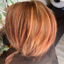 Coloration blonde sur meches blondes blond foncé cuivré. Couleur Cuivre Avec Meches Blond Pour Effet De Lumiere Et Carre Qu On Laisse Pousser Merci Elodie Hair C Cil Coiffeuse Barbiere Coloriste Et Evenementiel Facebook