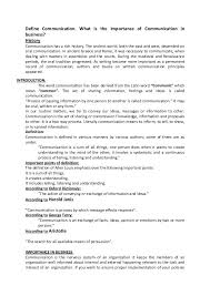 What Is The Importance Of Communication In Business Importance Of Communication Define Communication Communication