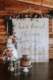 But Like With An Infinity Symbol 13 Breathtaking Feature Walls For Your Wedding Decor Via Brit Co Floral Themed Wedding Wedding Decorations Wedding Themes