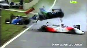 Verstappen was criticised for his driving, with räikkönen saying that he was going to cause a huge accident sooner or later; Formula 1 Debut Jos Verstappen Brazilian Gp 1994 Youtube