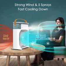 The best portable air conditioner isn't always the best looking, or even the one with the most new technology, but read our guide to find out which made #1! Ntmy Portable Air Conditioner Fan 7 Colors Led Light With Timer Air Humidifier 3 Wind Speeds