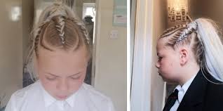 The instructor uses a mannequin to show how to french braid actually how to corn row. Schoolgirl Left In Tears After Teachers Told Her To Remove Braided Hair Extensions In Honour Of Jamaican Heritage Real Fix Magazine
