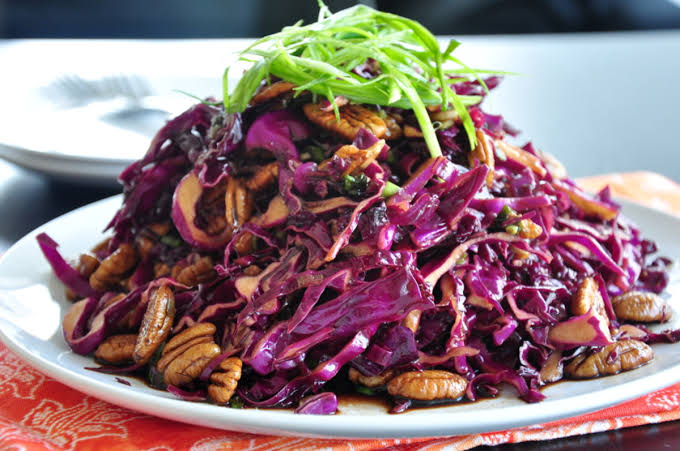 Purple Cabbage & Pecan Salad
