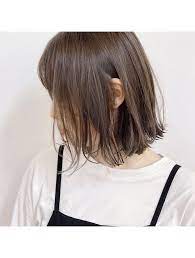 肩上切りっぱなしボブ l061773194 サイズ cyez のヘアカタログ ホットペッパービューティー ヘアスタイリング ボブ ヘアスタイル ロング