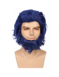 Browse hair accessories, hair care products & treatments for all hair types online, at rite aid. X Men Beast Wig Movie Cosplay Costume Blue Short Hair Accessories Beard Props For Men Free Shipping 29 99