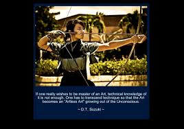 This State Of Unconsciousness Is Realized Only When Completely Empty And Rid Of The Self He Becomes One With The Perfecting Of His Te Knowledge Zen Technical