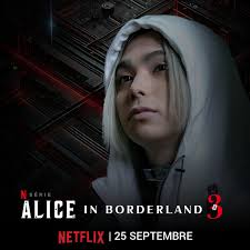 La saison 3 d'ALICE IN BORDERLAND arrive le 25 septembre ! Chishiya et ses  amis sont de retour pour une nouvelle partie encore plus mortelle… Quels  défis les attendent cette fois ?