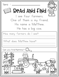Fall Reading Comprehension Read And Find Fall Reading Comprehension Reading Comprehension Fall Reading
