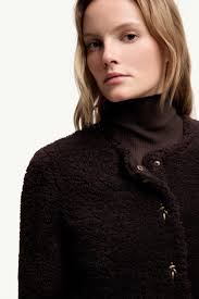 Piumino corto Epernon in shearling Marrone