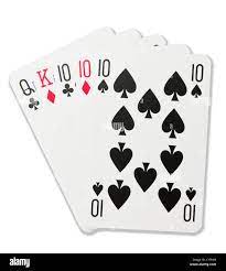 Three of a kind cards hi-res stock photography and images - Alamy