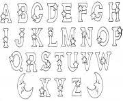 Près des lettres peuvent être représentés des animaux ou des objets qui. Coloriage Alphabet Dessin Alphabet Sur Coloriage Info
