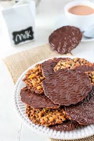 Florentine Cookies I Am Baker Florentines Recipe Florentine Cookies Cookie Recipes