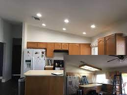 Remove Lighting Box Install 6 Led Recessed Lights And Drywall Patching Kitchen Remodel Upstairs Living Room Recessed Lighting