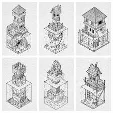 Heres A Brilliant Set Of Axonometric Penandink Architecture Drawings By Rob Turpin Thisnorthernboy Rob Dubbed Isometric Art Drawings Architecture Drawing